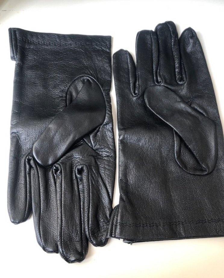 Siyah Deri  Eldiven - Görsel 2