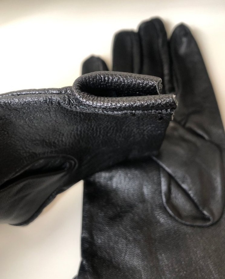 Siyah Deri  Eldiven - Görsel 3