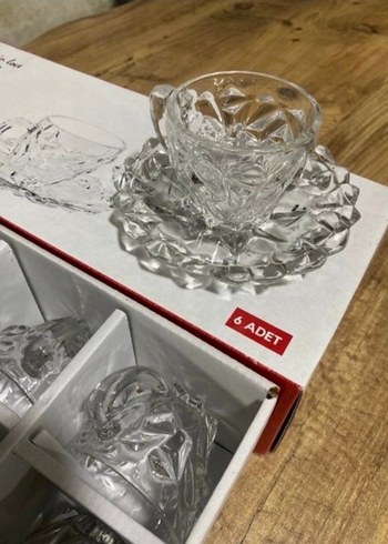 Desenli Cam Çay Takımı 6'lı - Görsel 2