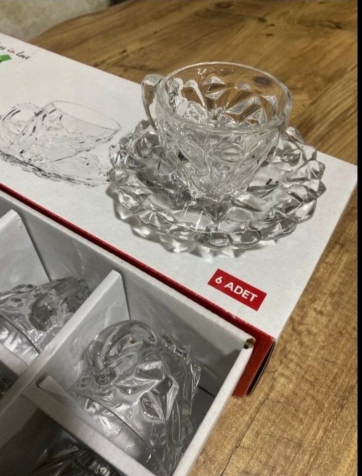 Desenli Cam Çay Takımı 6'lı - Görsel 2