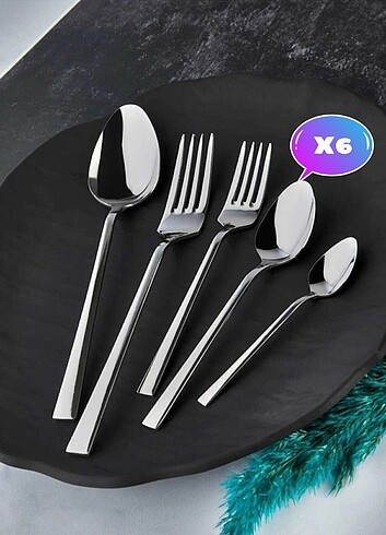 6 kişilik çatal kaşık takımı 