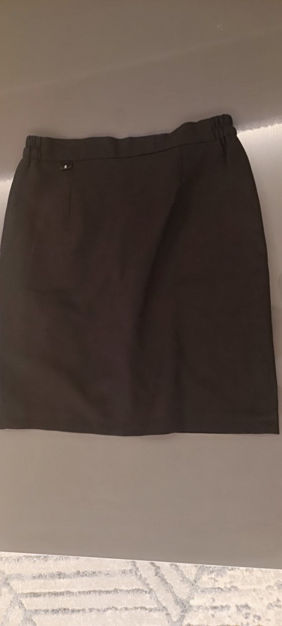 Siyah Düz mini etek - Görsel 3