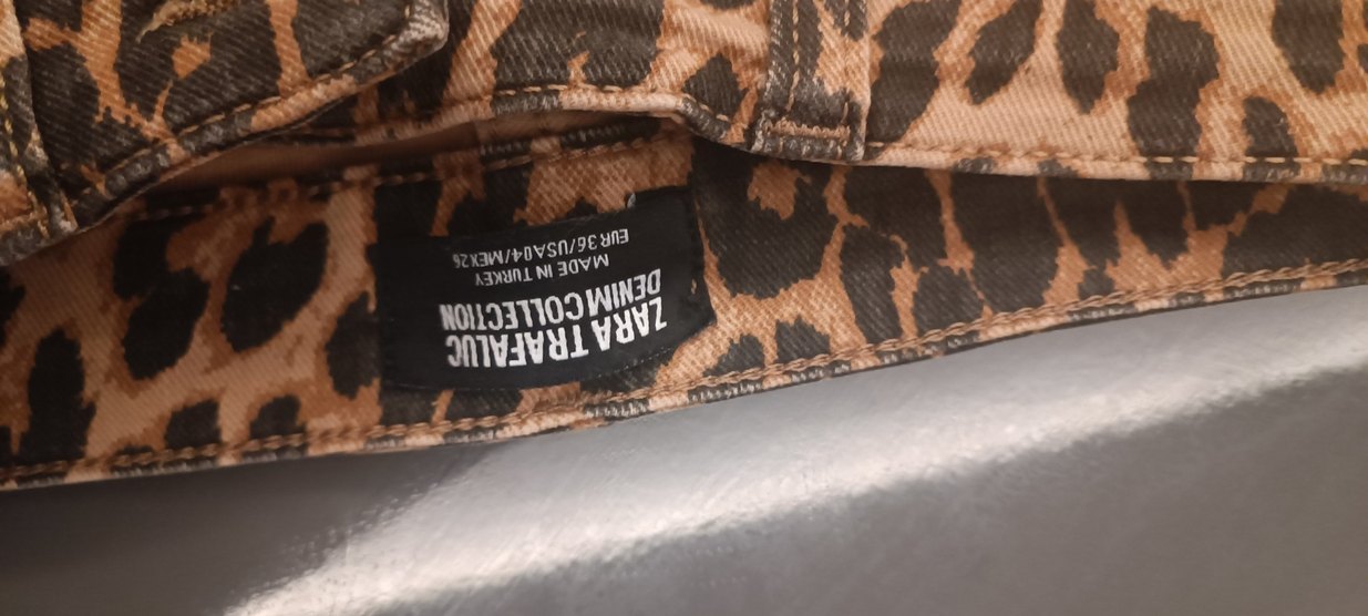 Kahverengi Desenli Kadın Jean Pantolon - Görsel 2