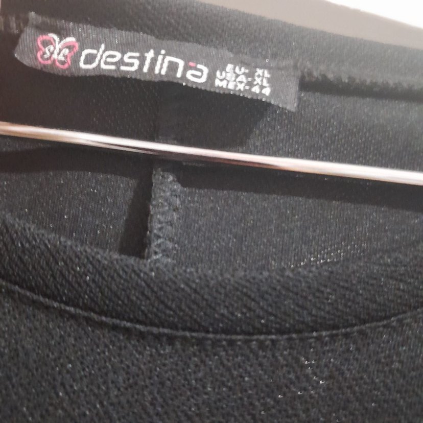 Siyah Nakışlı Uzun Kollu Gotik Elbise - Görsel 2