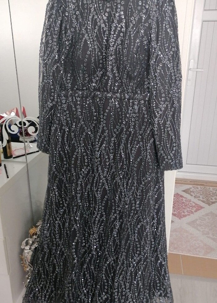 Tesettür abiye elbise - Görsel 2