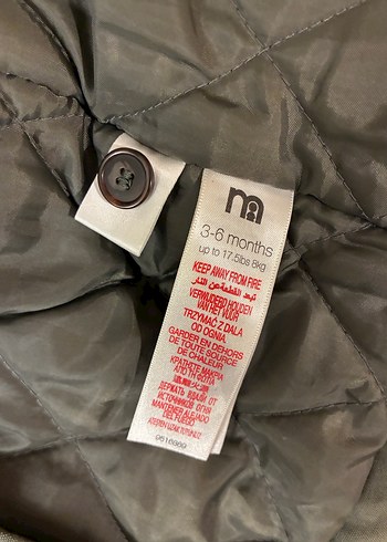 Gri Kürklü Kamuflaj Desenli Erkek Çocuk Mont - Görsel 3