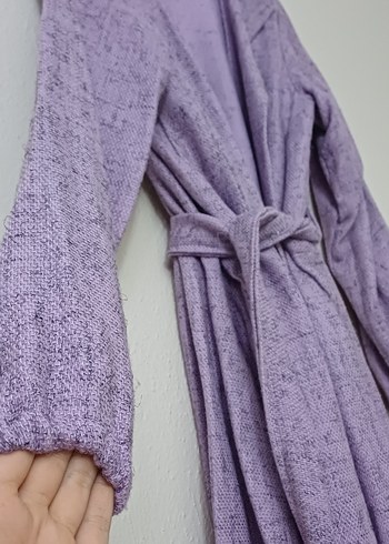 Uzun Kollu lila hırka - Görsel 6