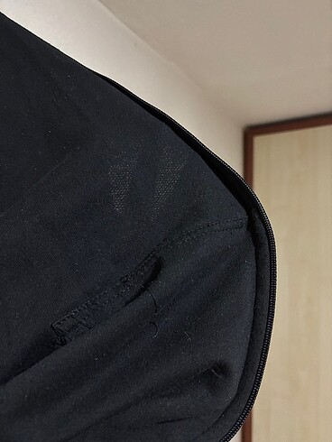 m Beden siyah Renk Siyah kapşonlu fermuarlı sweat