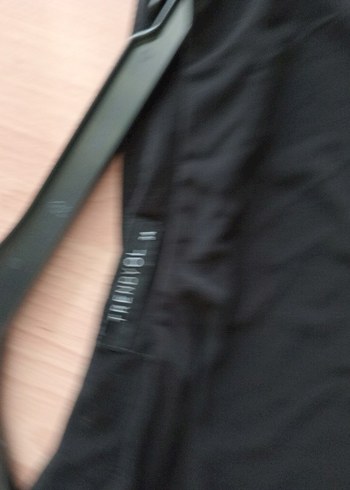 Tek Kollu Midi Siyah Drapeli Elbise - Görsel 5