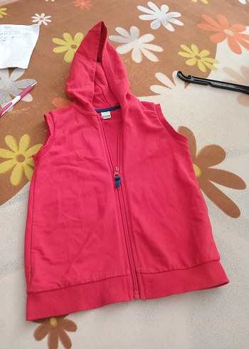 LC VAİKİKİ Kırmızı Fermuarlı Erkek Çocuk Yelek - Görsel 3