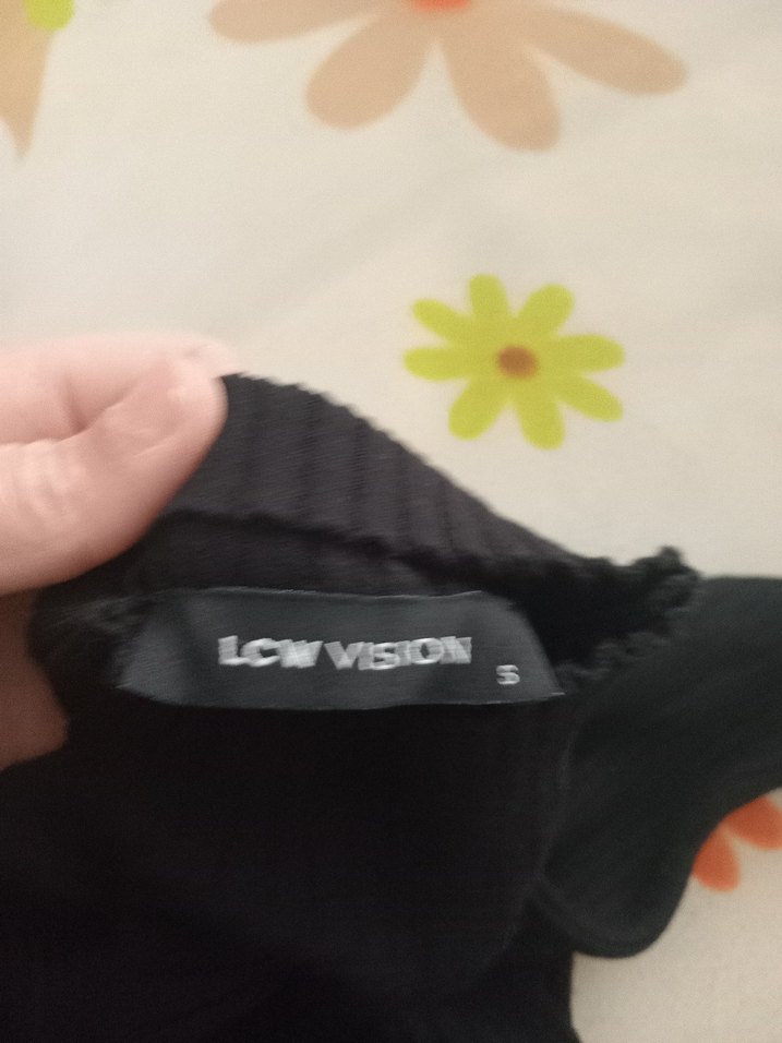 Siyah Boğazlı Triko Kadın Kazak - Görsel 4