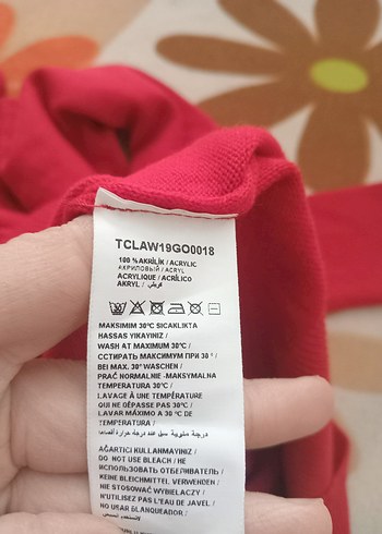 TRENDYOL KIRMIZI Boğazlı Uzun Kollu Kazak - Görsel 5