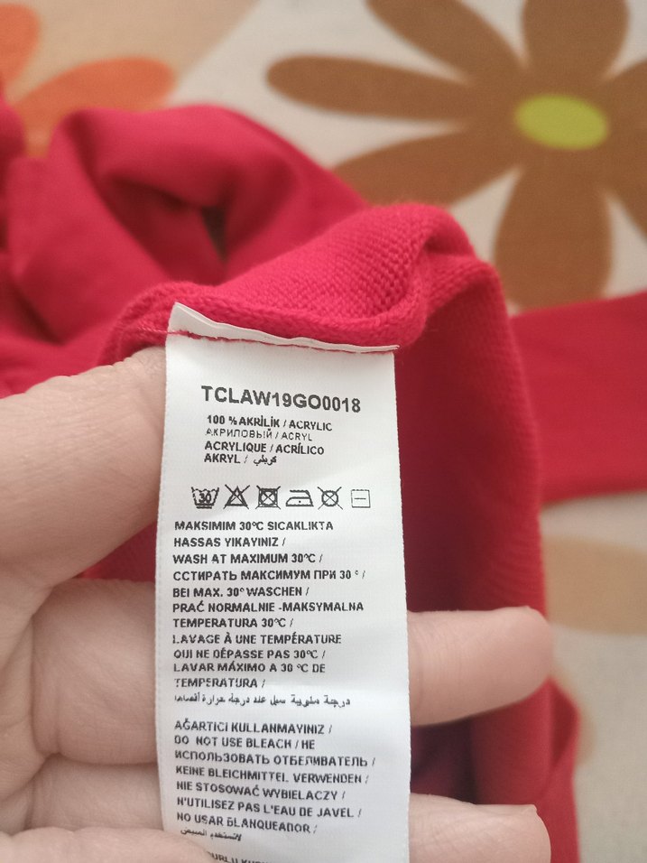 TRENDYOL KIRMIZI Boğazlı Uzun Kollu Kazak - Görsel 5