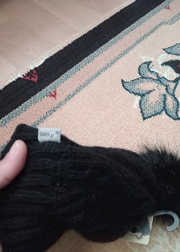 GROPASiyah Örgü Kadın Bere - Görsel 3