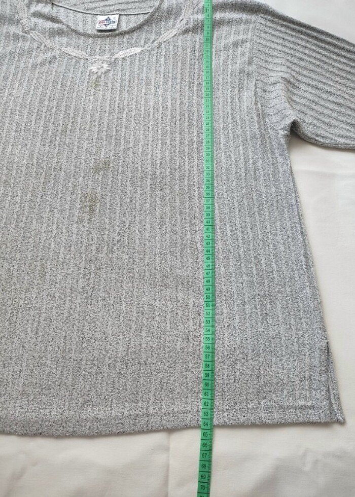 Vintage Triko Bluz Kazak Büyük beden - Görsel 2