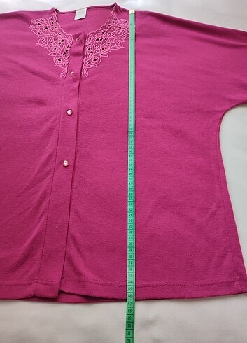 Delik işi Vintage Pijama Takımı Büyük Beden - Görsel 2