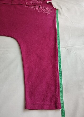 Delik işi Vintage Pijama Takımı Büyük Beden - Görsel 3