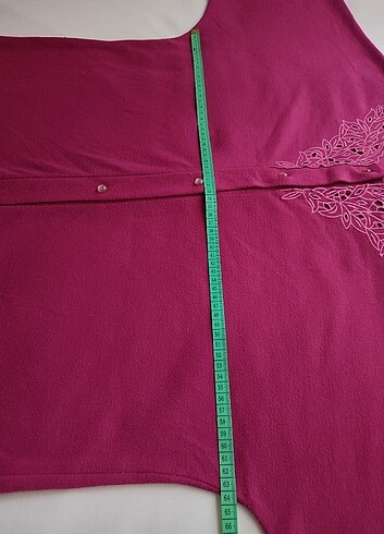 Delik işi Vintage Pijama Takımı Büyük Beden - Görsel 4