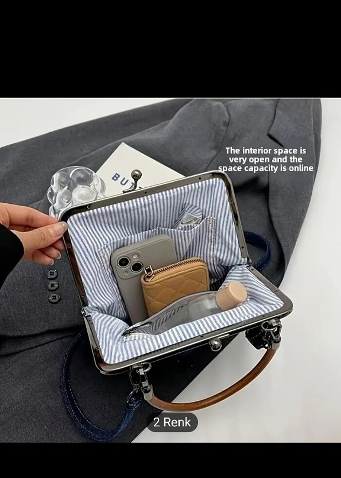 Retro Vintage Kot Çanta - Görsel 2