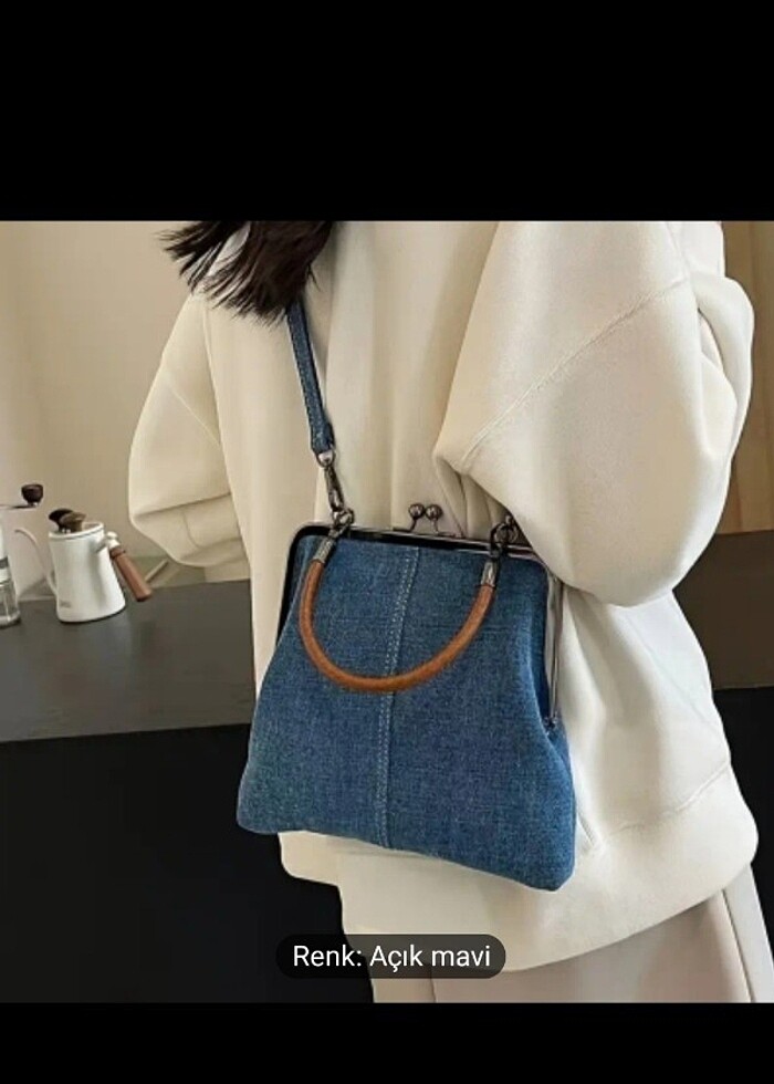 Retro Vintage Kot Çanta - Görsel 3