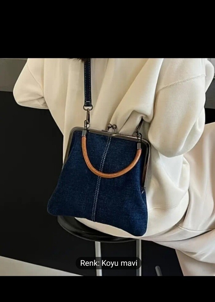 Retro Vintage Kot Çanta - Görsel 4