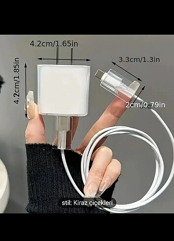 Apple İphone Sakura 5 li Şarj koruyucu seti - Görsel 4