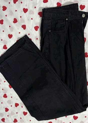 TRENDYOLMİLLA Siyah Yüksek Bel Wide Leg Jean Pantolon - Görsel 2