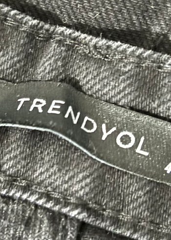 TRENDYOLMİLLA Siyah Yüksek Bel Wide Leg Jean Pantolon - Görsel 3