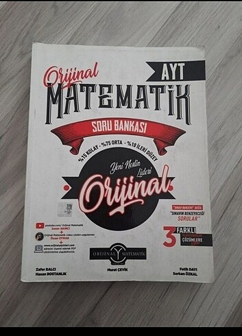 Orijinal ayt mat soru bankası