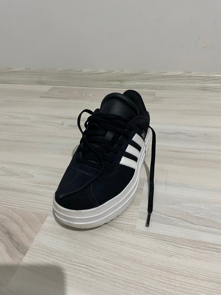 ADİDAS  Siyah Beyaz Platform Spor Ayakkabı - Görsel 2