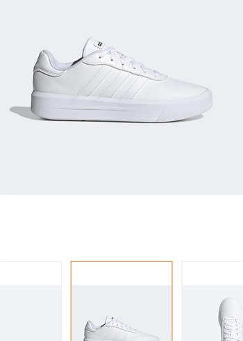 Adidas kadın Beyaz Platform Kadın Spor Ayakkabı - Görsel 3