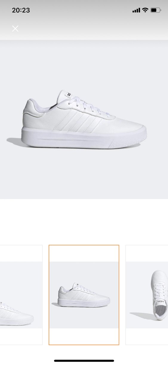 Adidas kadın Beyaz Platform Kadın Spor Ayakkabı - Görsel 3