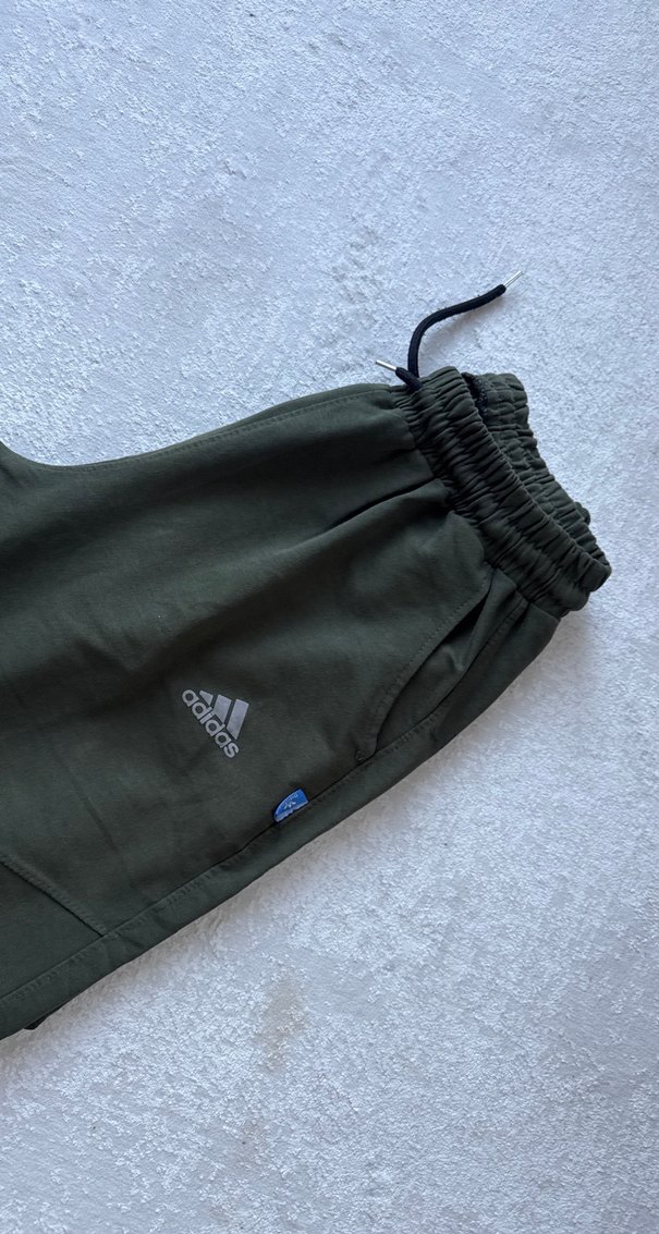 Erkek Koyu Yeşil Adidas Rahat Kesim Eşofman - Görsel 3