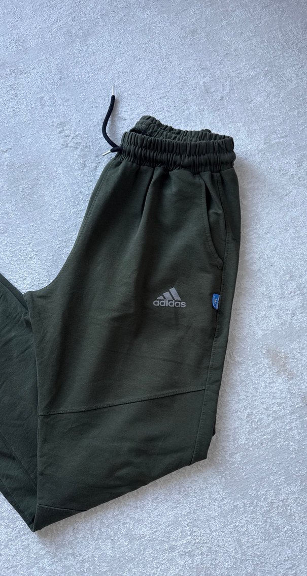 Erkek Koyu Yeşil Adidas Rahat Kesim Eşofman - Görsel 2