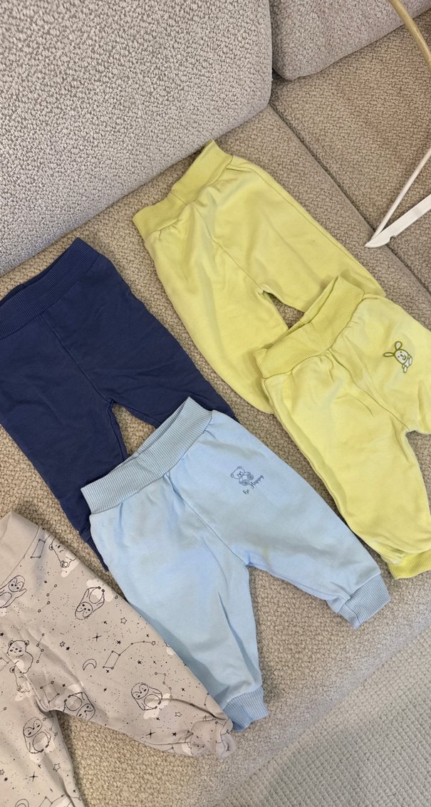 Erkek Bebek Rahat Kesim Pamuk Pantolonlar - Görsel 2