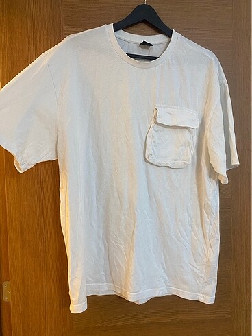 Beyaz oversize unisex tişört