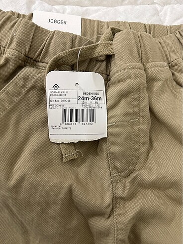 24-36 Ay Beden haki Renk Jogger pantolon