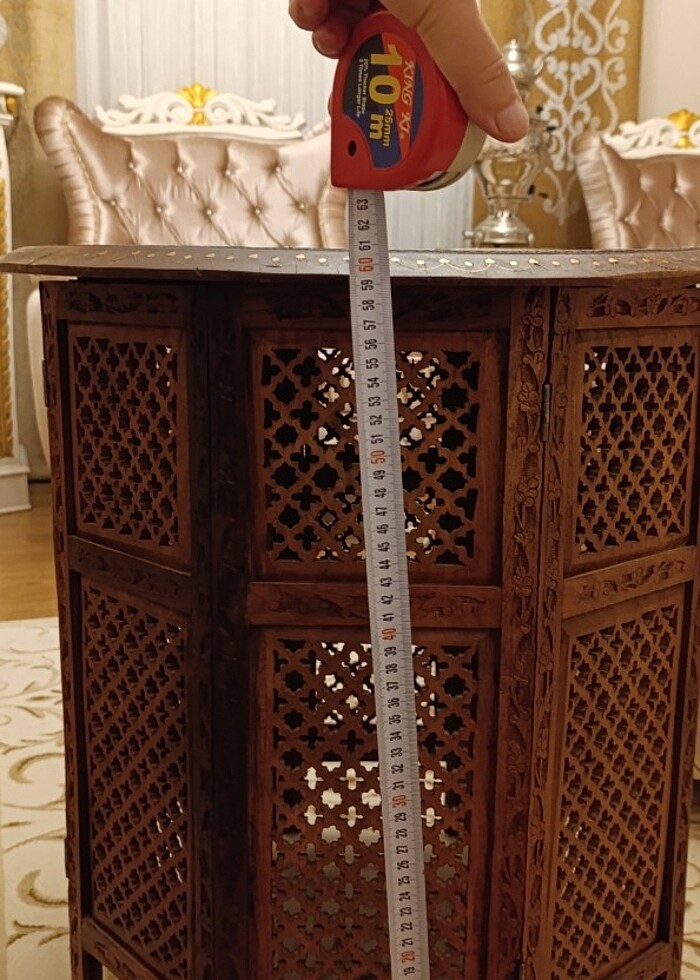 ORJİNAL AHŞAP SEDEFLİ SEHPA - Görsel 2