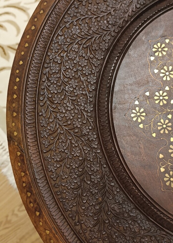 ORJİNAL AHŞAP SEDEFLİ SEHPA - Görsel 5