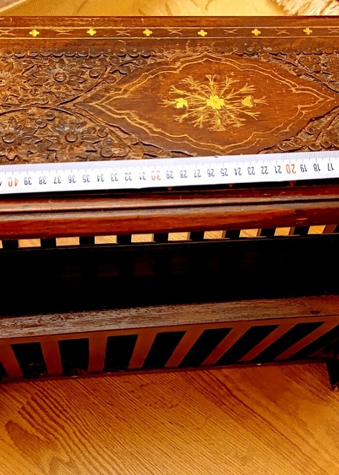 AHŞAP SEDEFLİ ÖZEL YAPIM GAZETELİK - Görsel 2