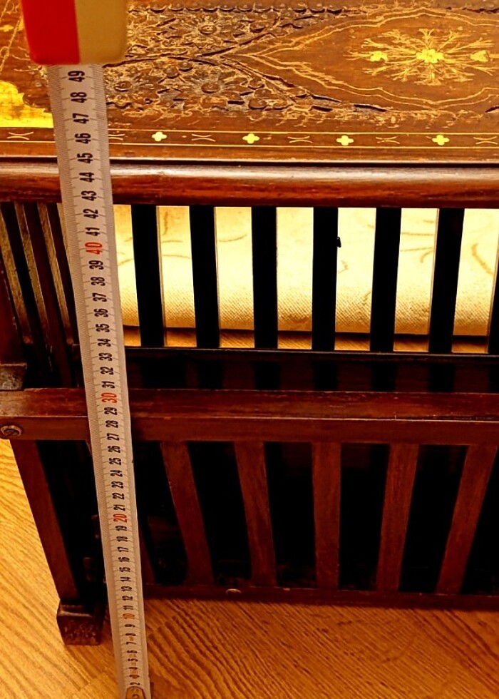 AHŞAP SEDEFLİ ÖZEL YAPIM GAZETELİK - Görsel 4