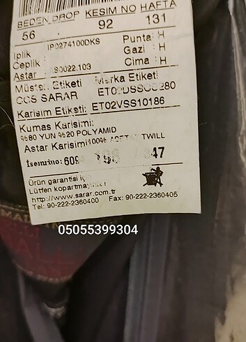 İTALY ÖZEL SARAR ÜRETİMİ 56 BEDEN YÜN PALTO - Görsel 11