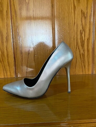 38 Beden gri Renk Gri stiletto