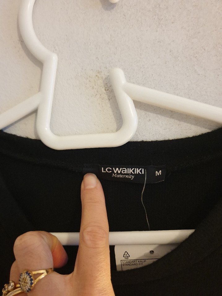 Siyah Uzun Kollu Salaş Kadın Elbise - Görsel 5