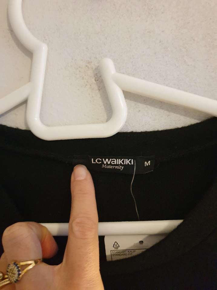 Siyah Uzun Kollu Salaş Kadın Elbise - Görsel 4