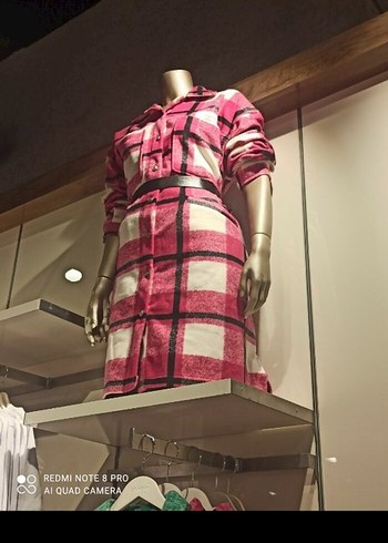 Uzun Kesim Renkli Kadın Gömlek - Görsel 4