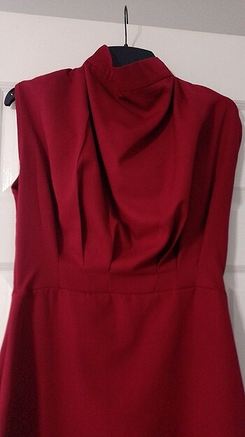 Trendyol & Milla Bordo elbise