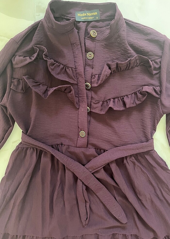 Elbise mürdüm L/XL yeni - Görsel 2