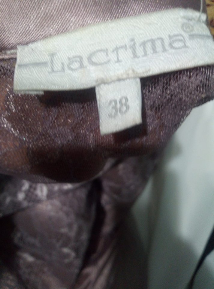 Bej Uzun Kollu V Yaka Kadın Elbise - Görsel 4