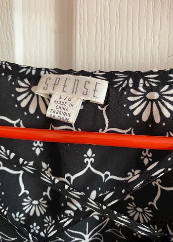 Bohem Siyah Kısa Kollu Bluz - Görsel 3